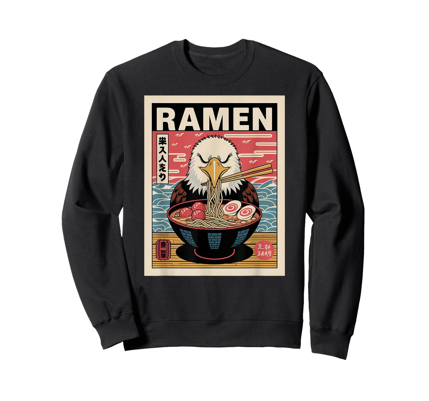 Anime Eagle Manga Kawaii Otaku Neko Japanese Ramen Eagle T-Shirt
