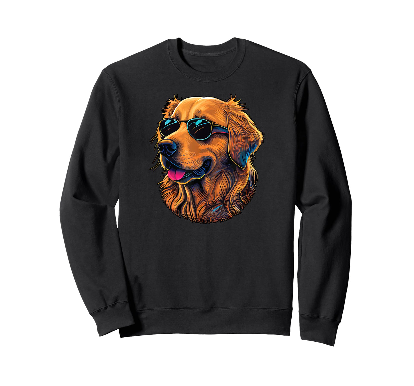 Dad Mom Cool Dog Sunglasses - Golden Retriever T-Shirt for Men Women
