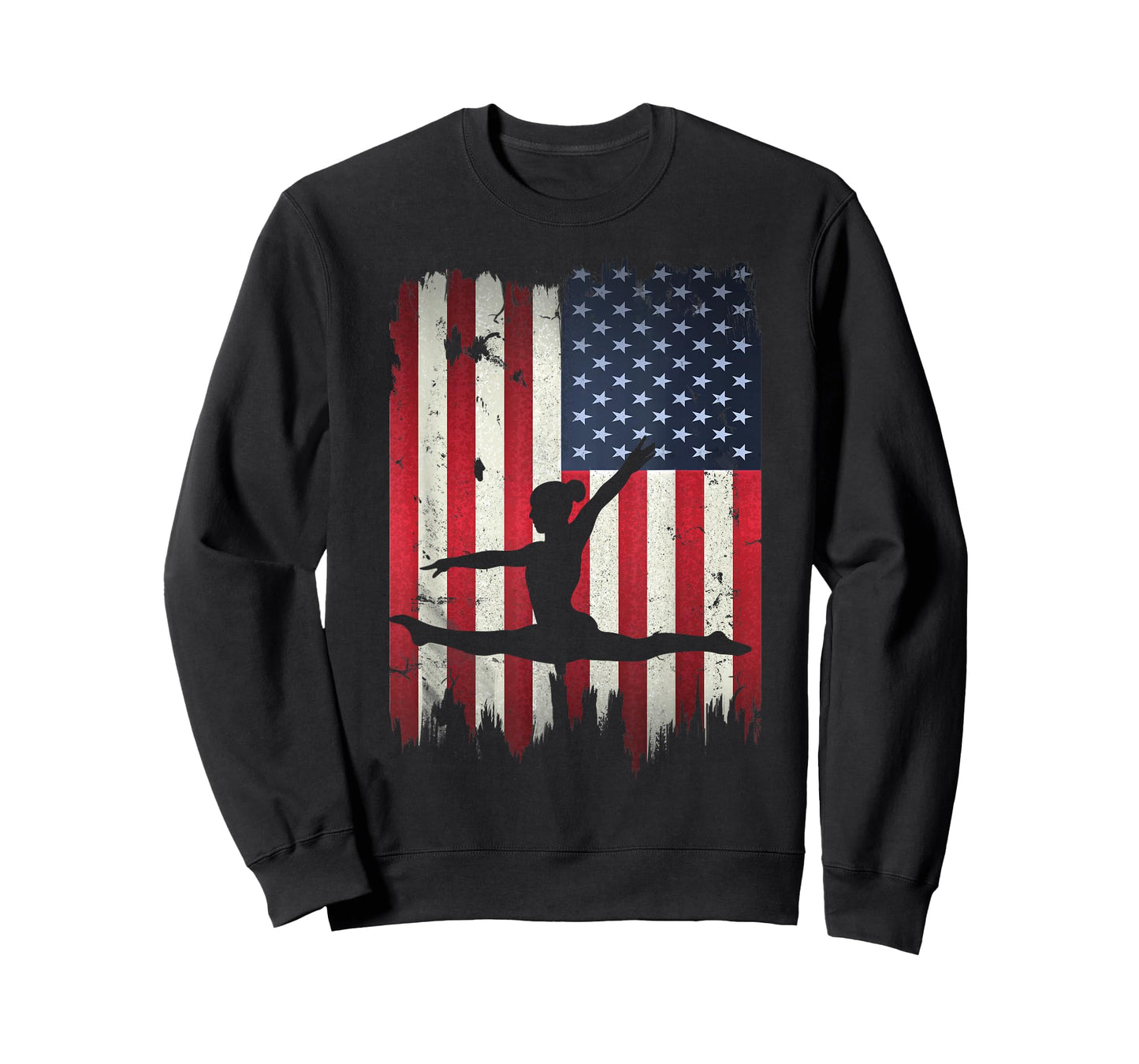 Gymnastics USA American Flag 4th of July Gymnast Patriotic T-Shirt