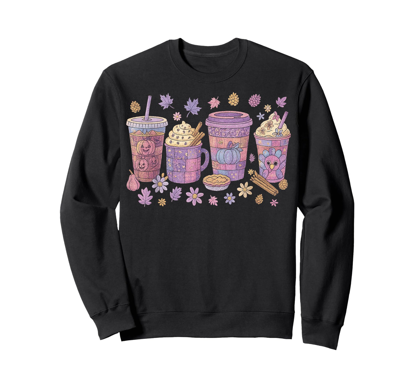 Pumpkin Spice Season Latte Coffee Lover Fall Thanksgiving T-Shirt