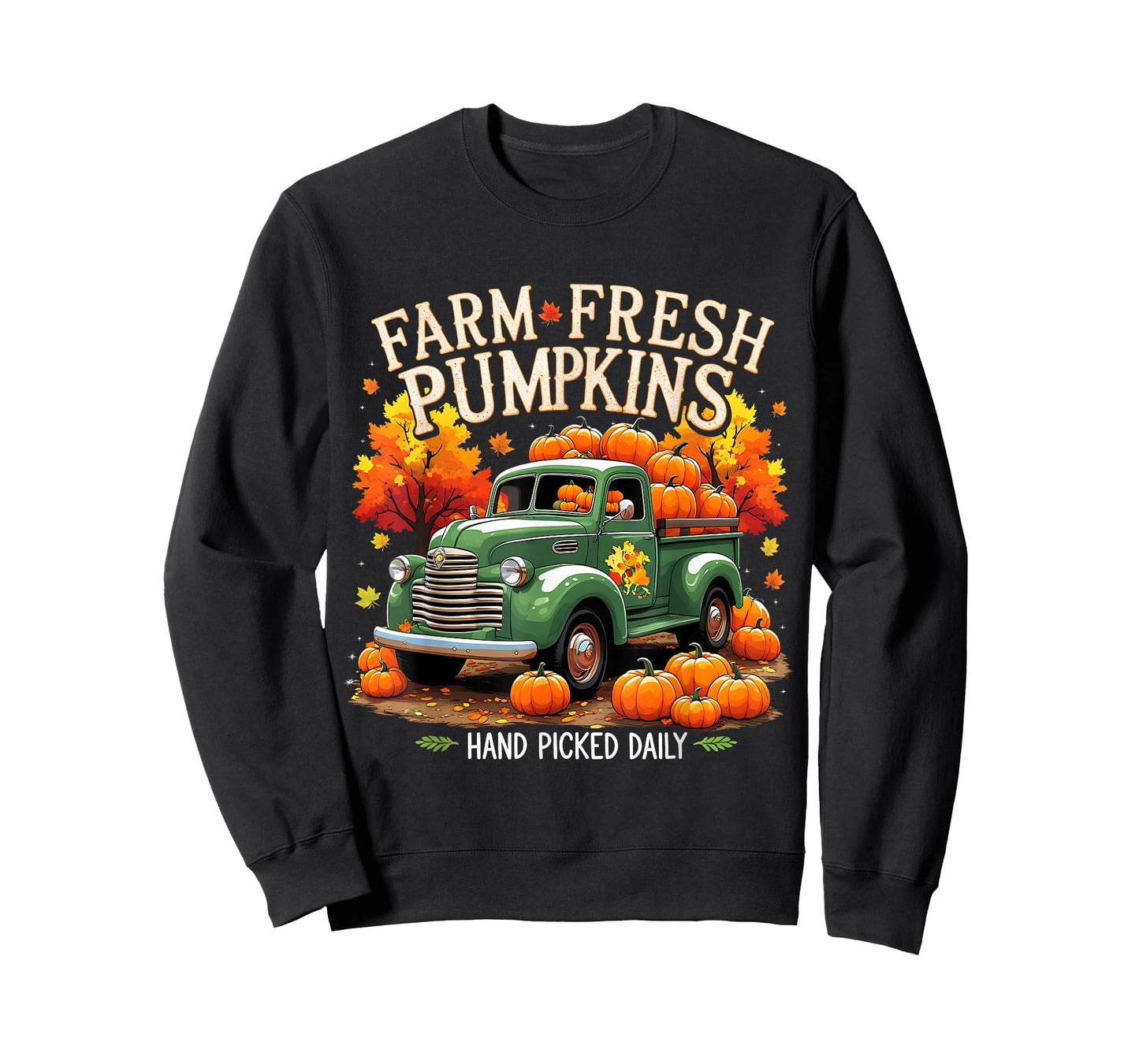 Farm Fresh Pumpkins Vintage Autumn Harvest Truck Fall T-Shirt