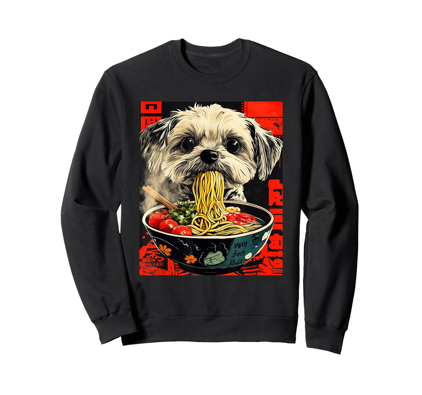 Funny Shih Tzu Ramen Japanese Kawaii Shih Tzu T-Shirt