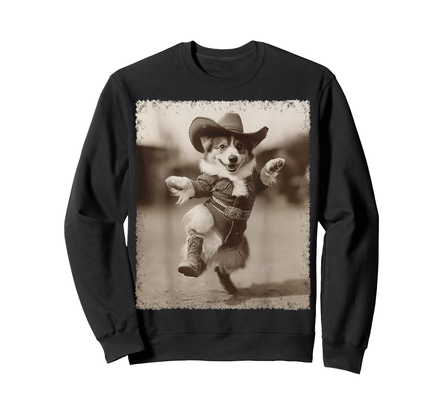 Funny Dog Corgi Silly Cowboy T-Shirt