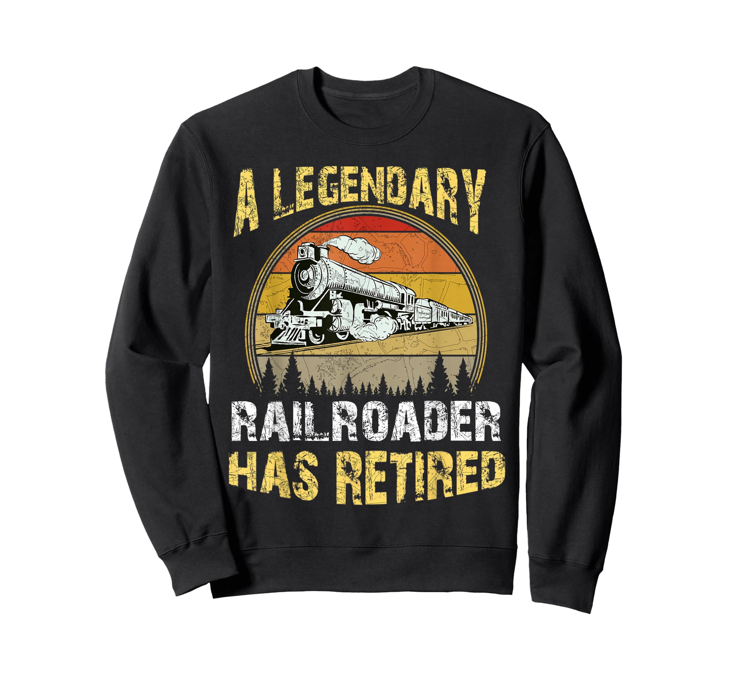 A Legendary Railroader Has Retired Retirement Party Retro T-Shirt