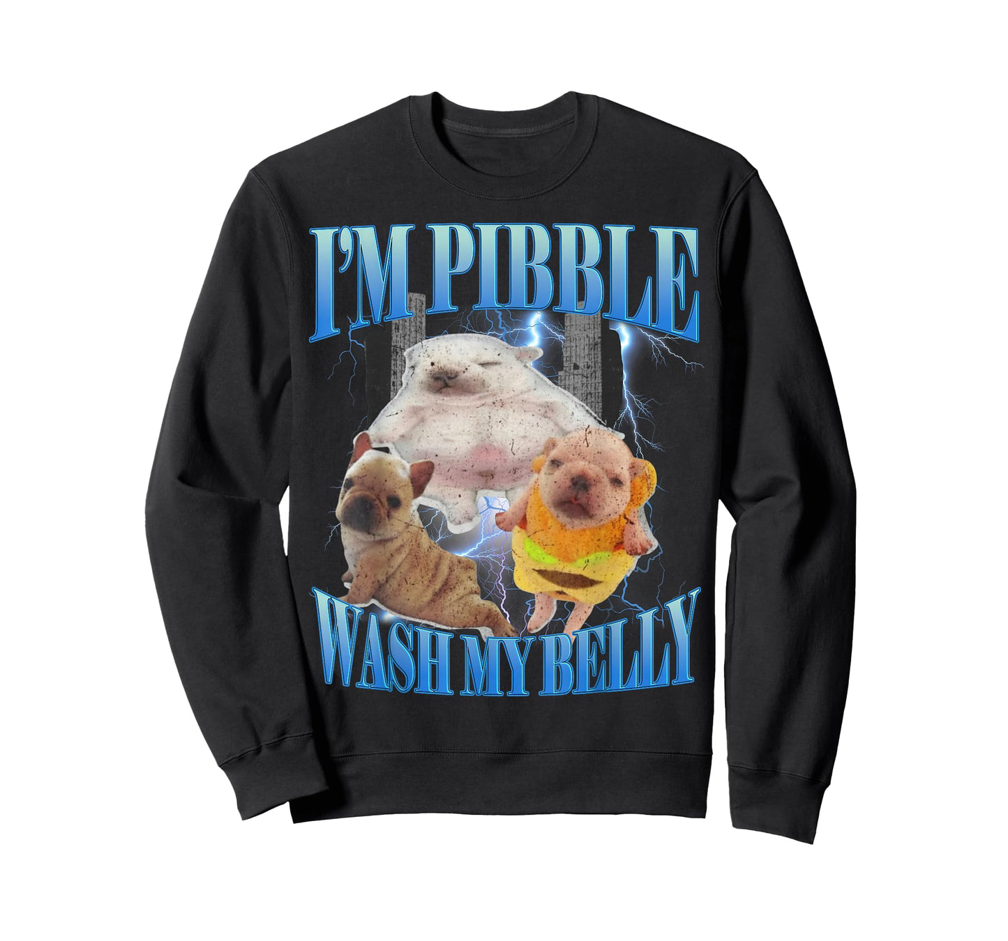 I Am Pibble Wash My Belly Funny Dog Clean My Belly Meme Dogs T-Shirt