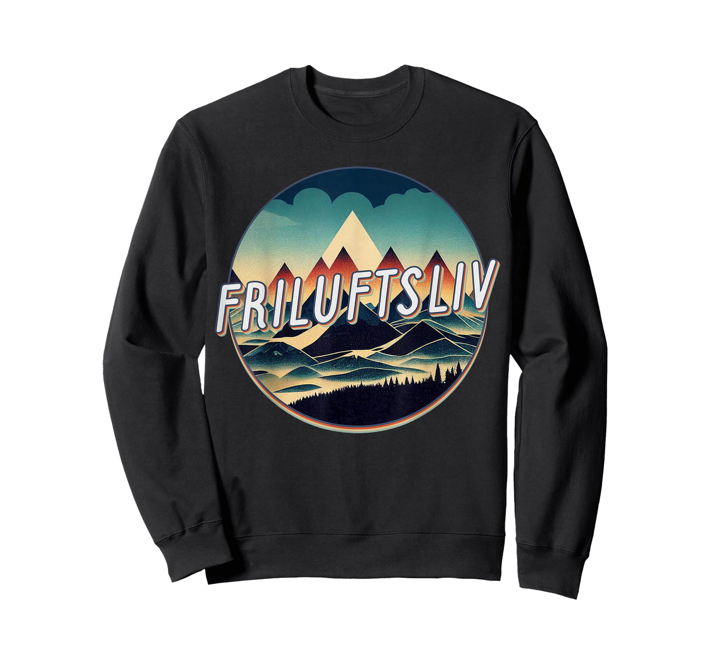 Retro Vintage Friluftsliv Love Outdoors Norwegian T-Shirt