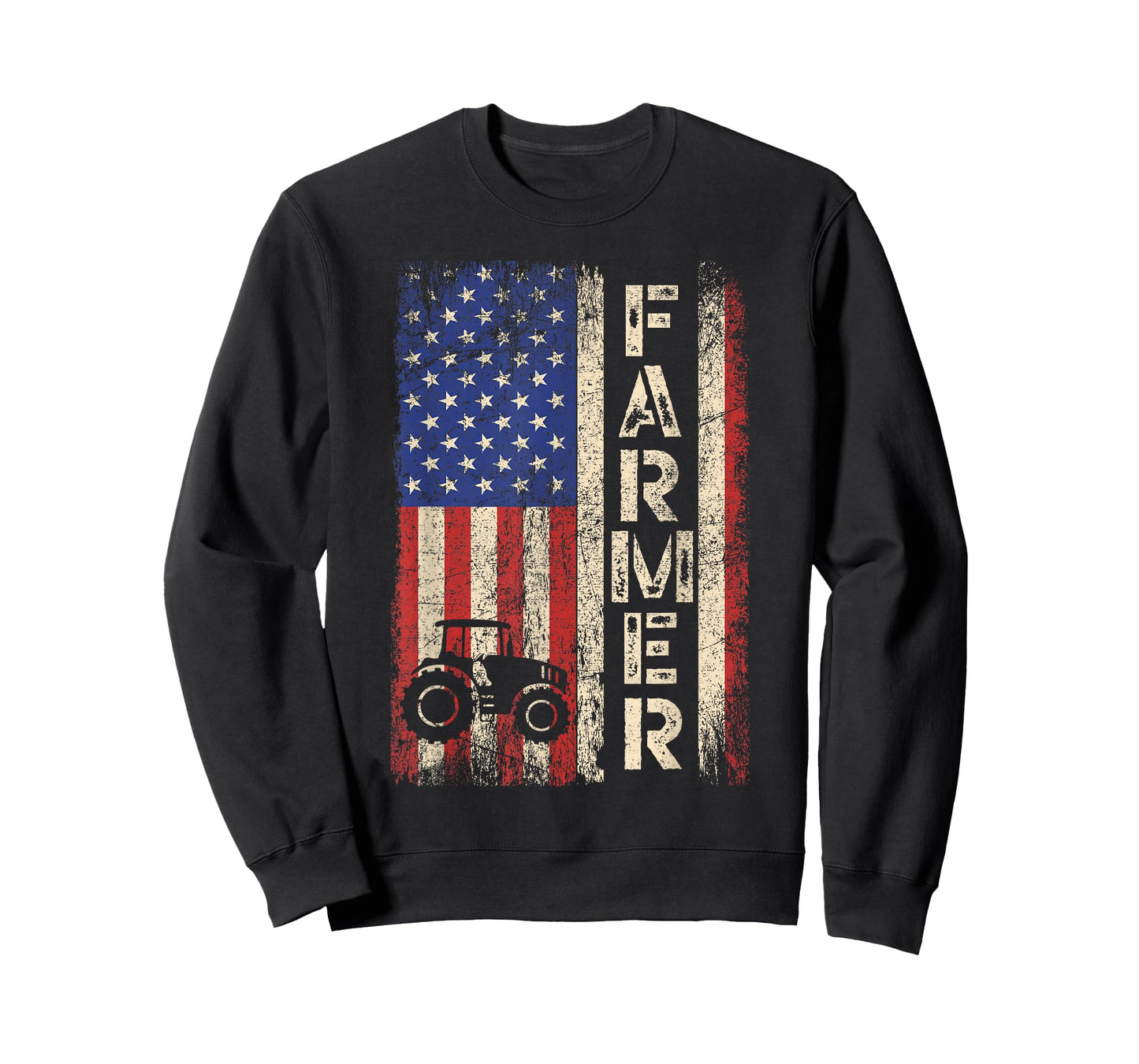 Farmer Tractors USA American Flag Patriotic Farming Gifts T-Shirt