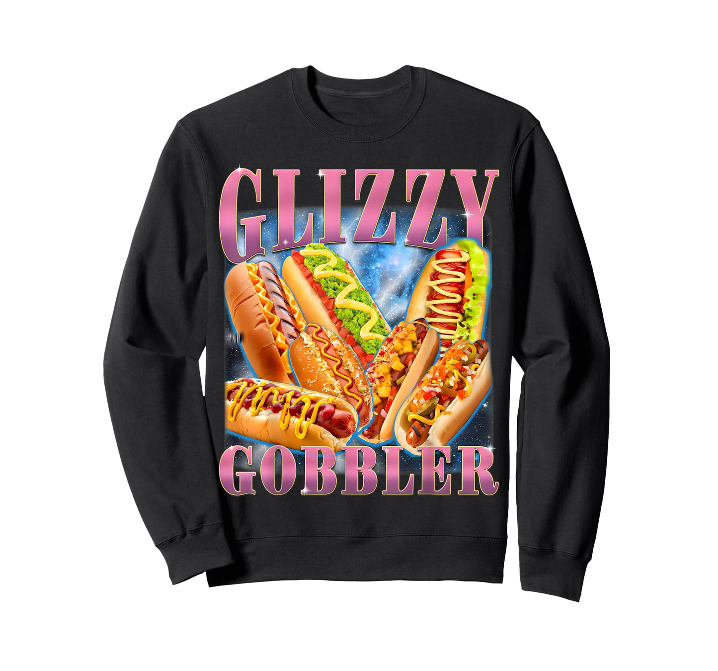 Retro Glizzy Hot Dog Gobbler Funny Hilarious Glizzy Meme T-Shirt