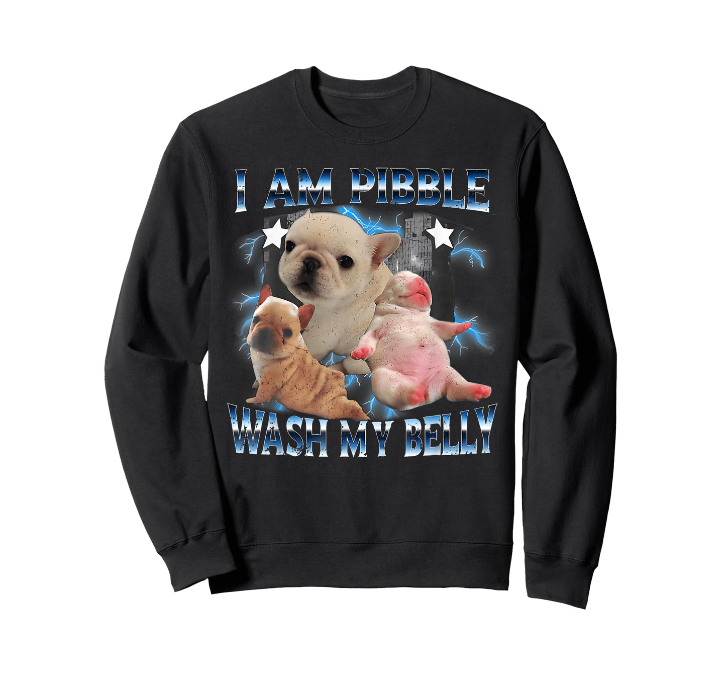 I Am Pibble Wash My Belly Pibble Meme Funny Dog Brainrot T-Shirt