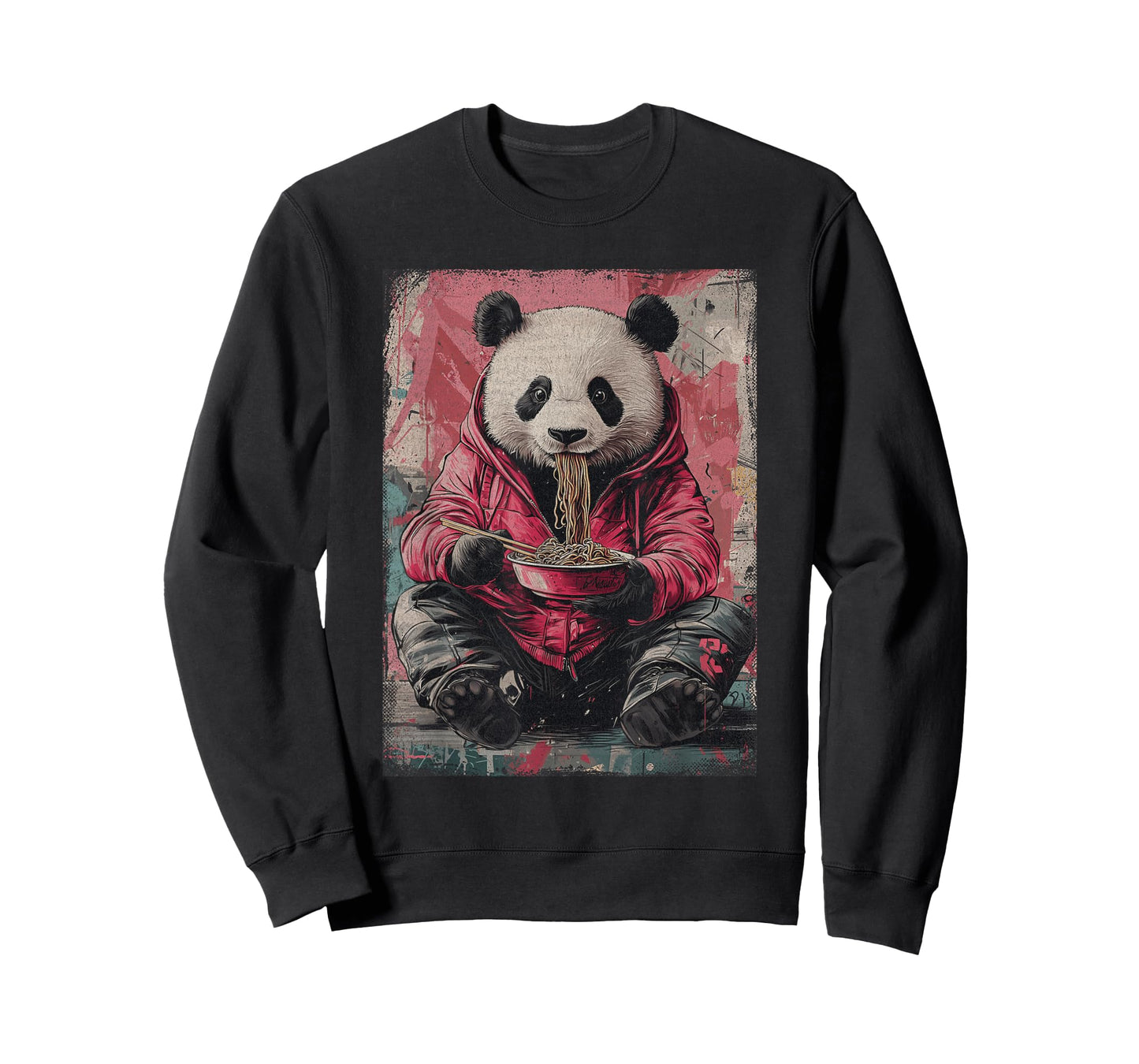 Cyberpunk Ramen Panda Y2K Manga Anime Japanese Streetwear T-Shirt