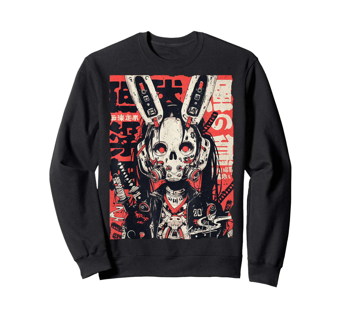 Japan Streetwear Cyberpunk Y2K Techwear Retro Manga Anime T-Shirt