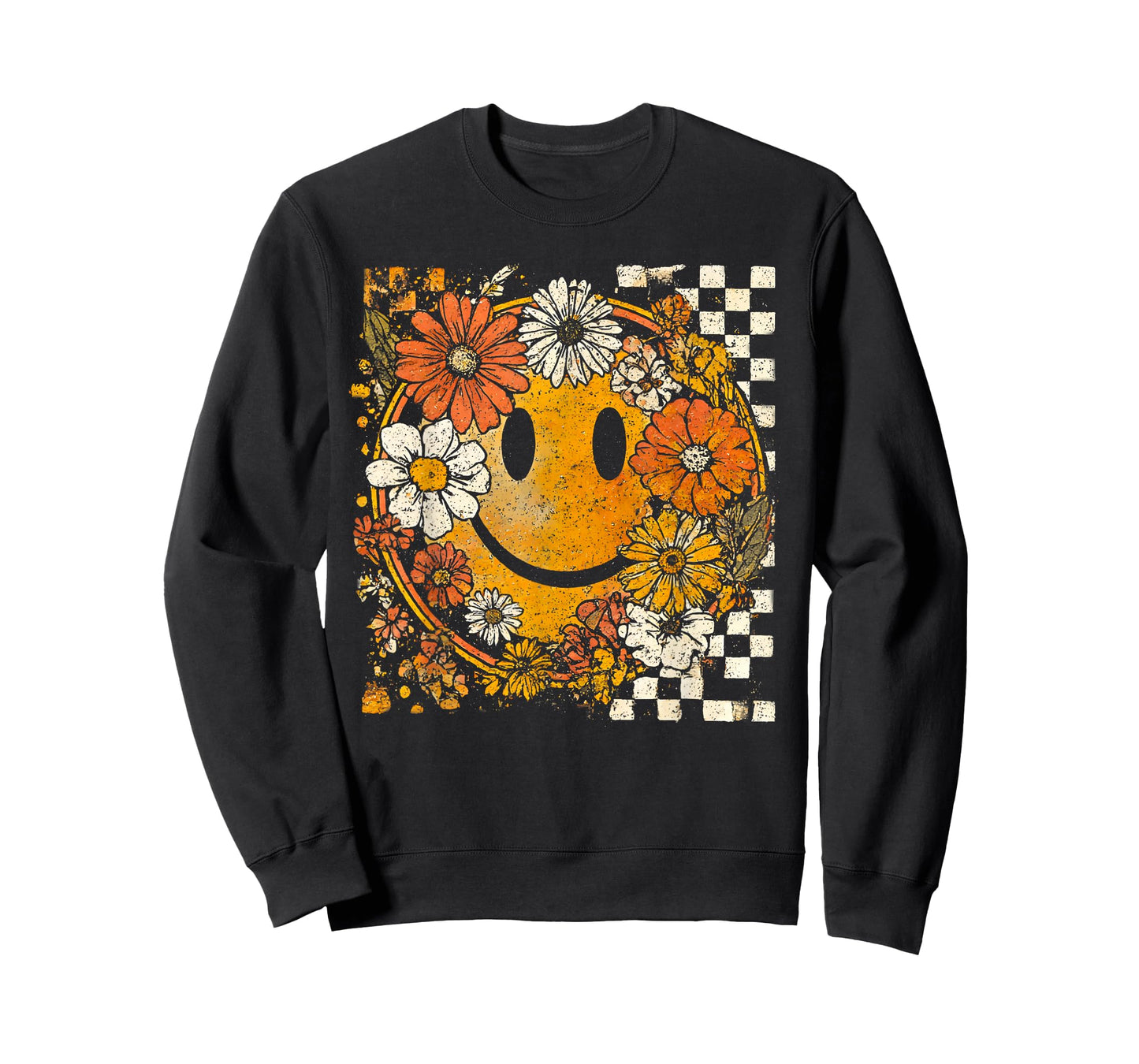 Wildflower Pumpkin Autumn Fall Leaves Thanksgiving Vintage T-Shirt