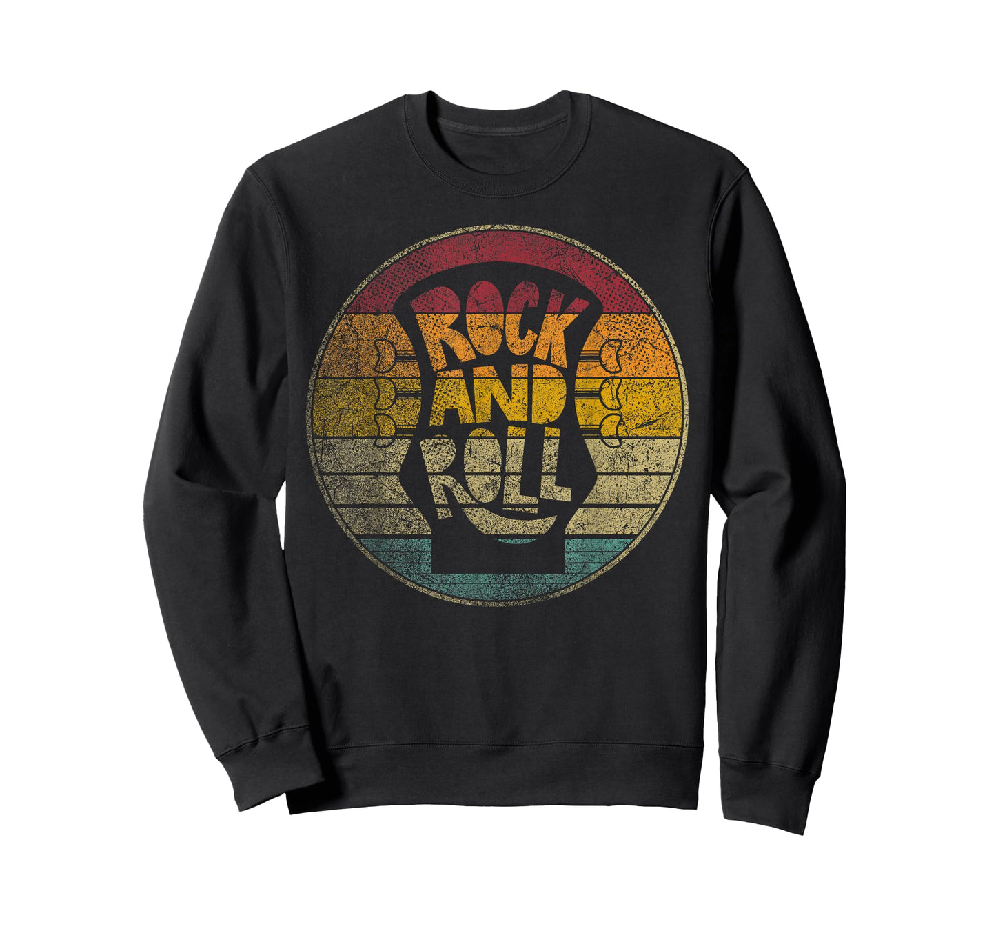 Guitar Rock and Roll Vintage Retro Style Musician Music Gift T-Shirt