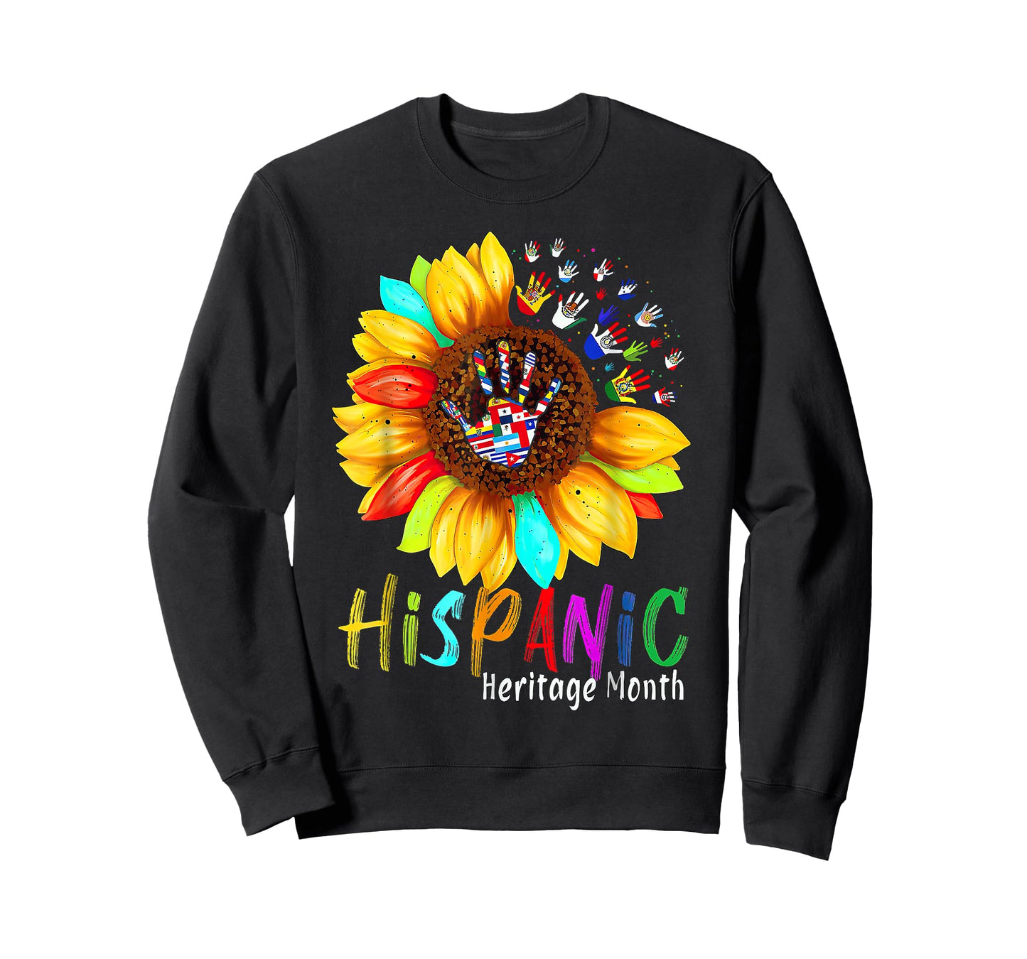Hispanic Heritage Month Sunflower All Countries T-Shirt