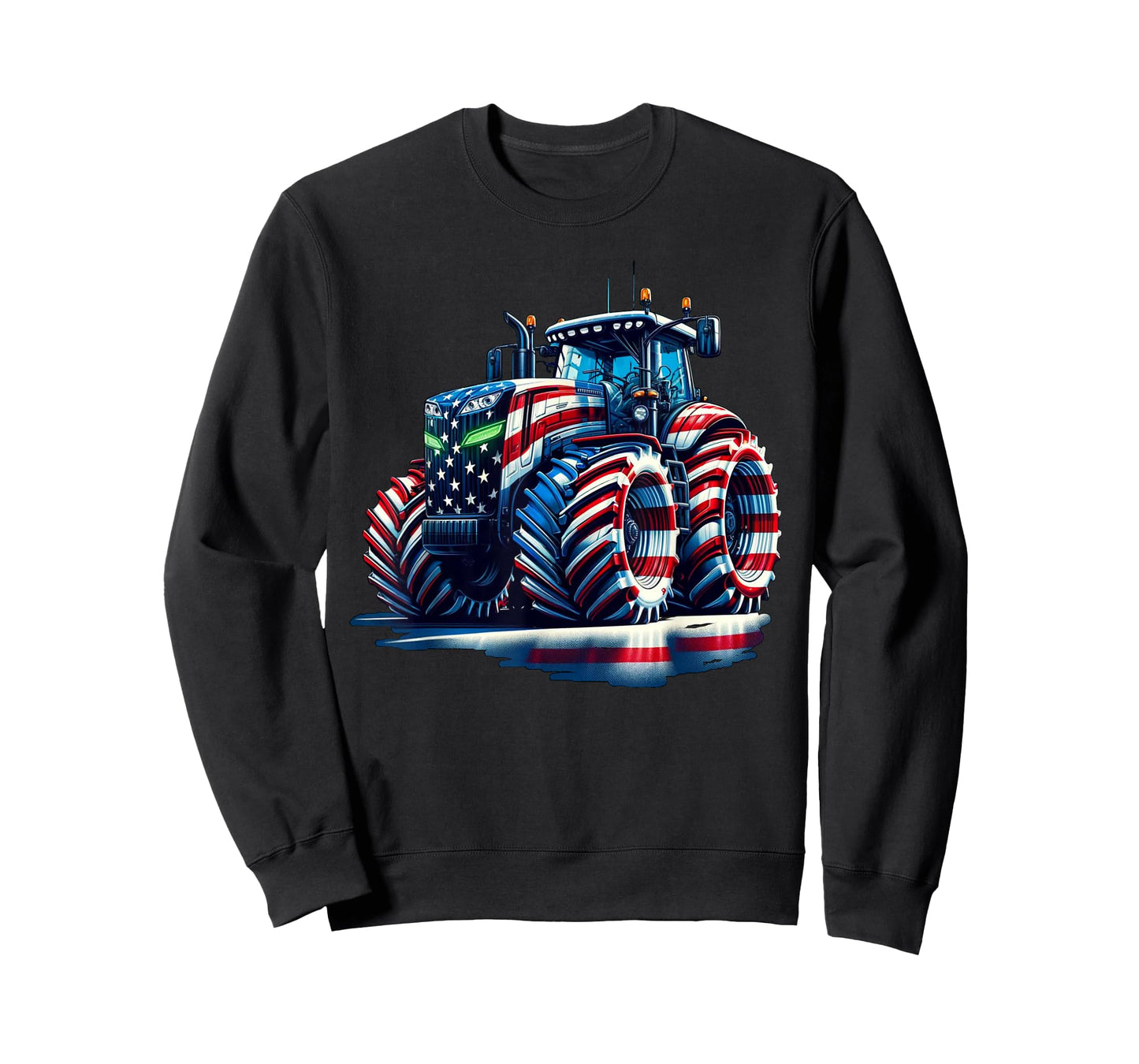 Patriotic Tractor American Flag T-Shirt