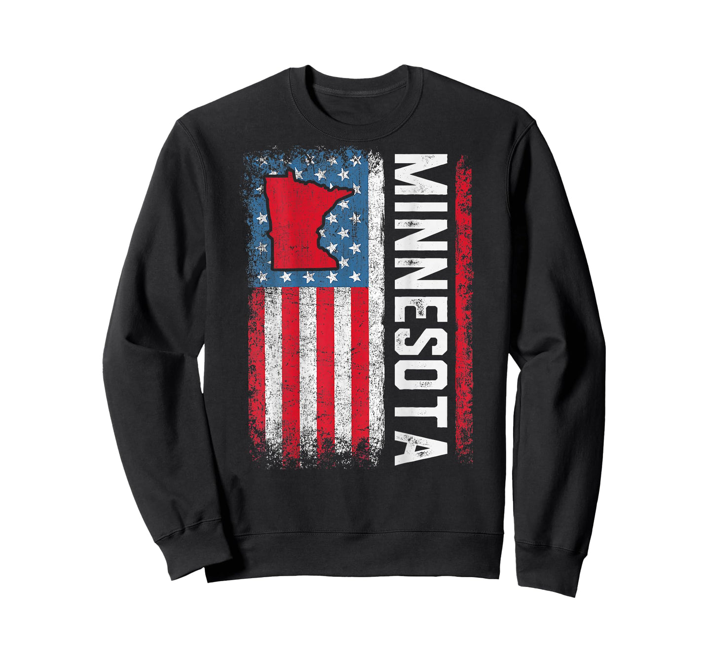 Vintage Minnesota State USA Flag Shirt Minnesota (On Back) T-Shirt