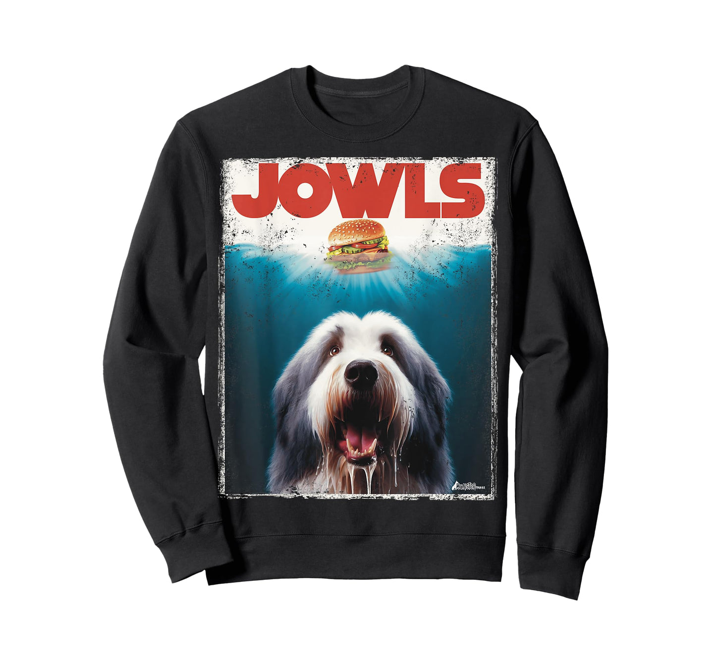 Jowls Old English Sheepdog, Paws Drooling, Dog Mom Top, Dad Men Women Kids T-Shirt