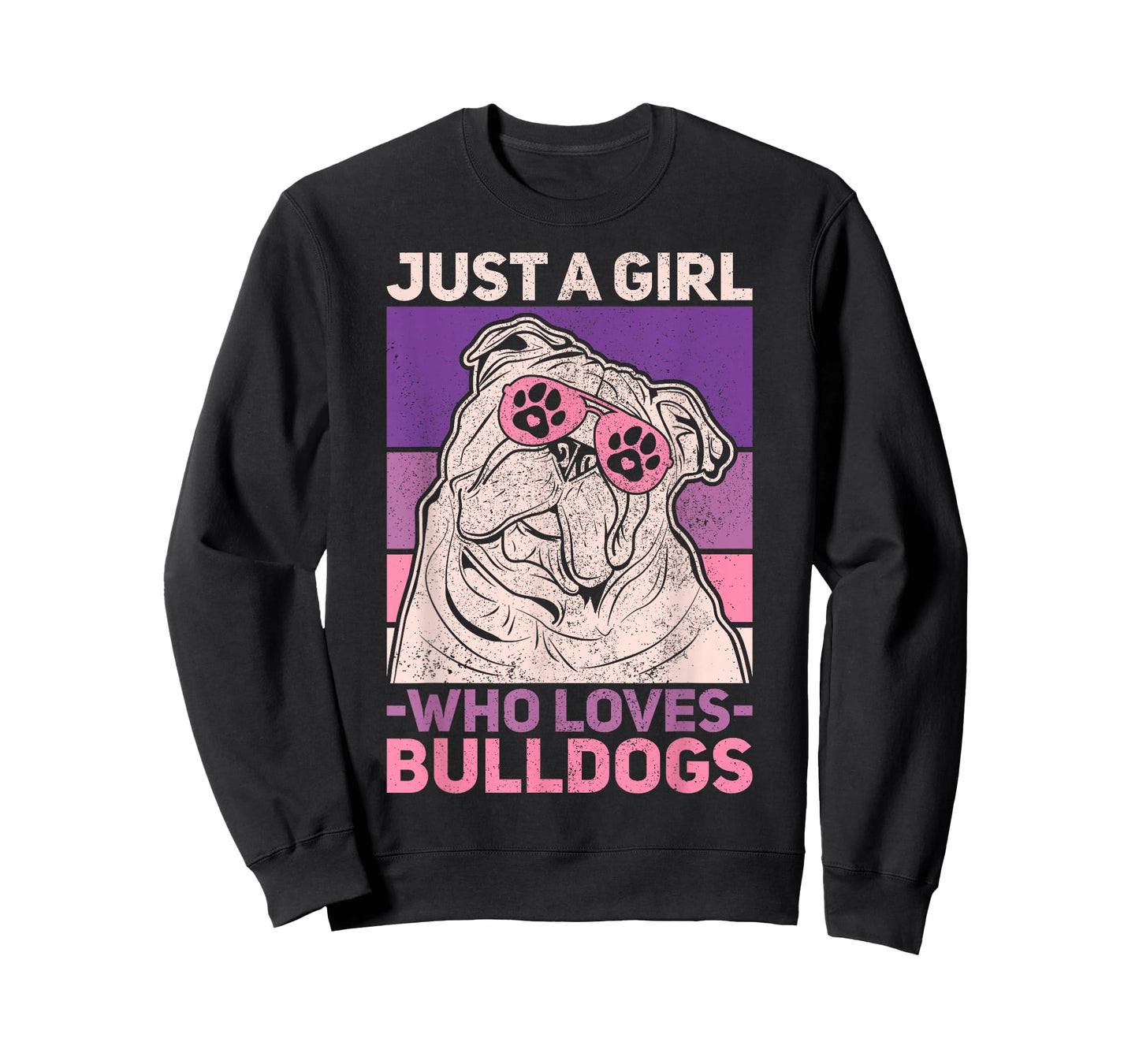 Dog Lover Owner Pet Animal Just A Girl Who Loves Bulldogs T-Shirt