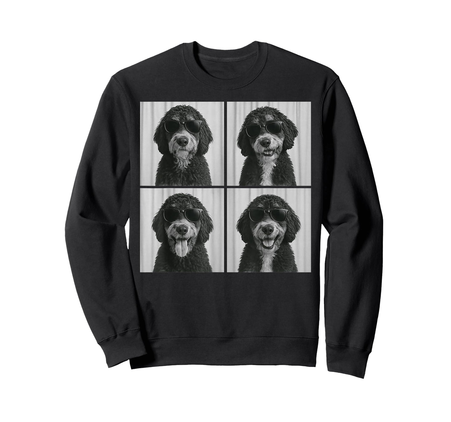 Funny Bernedoodle Lover Cute Doodle Dog Photo Booth T-Shirt