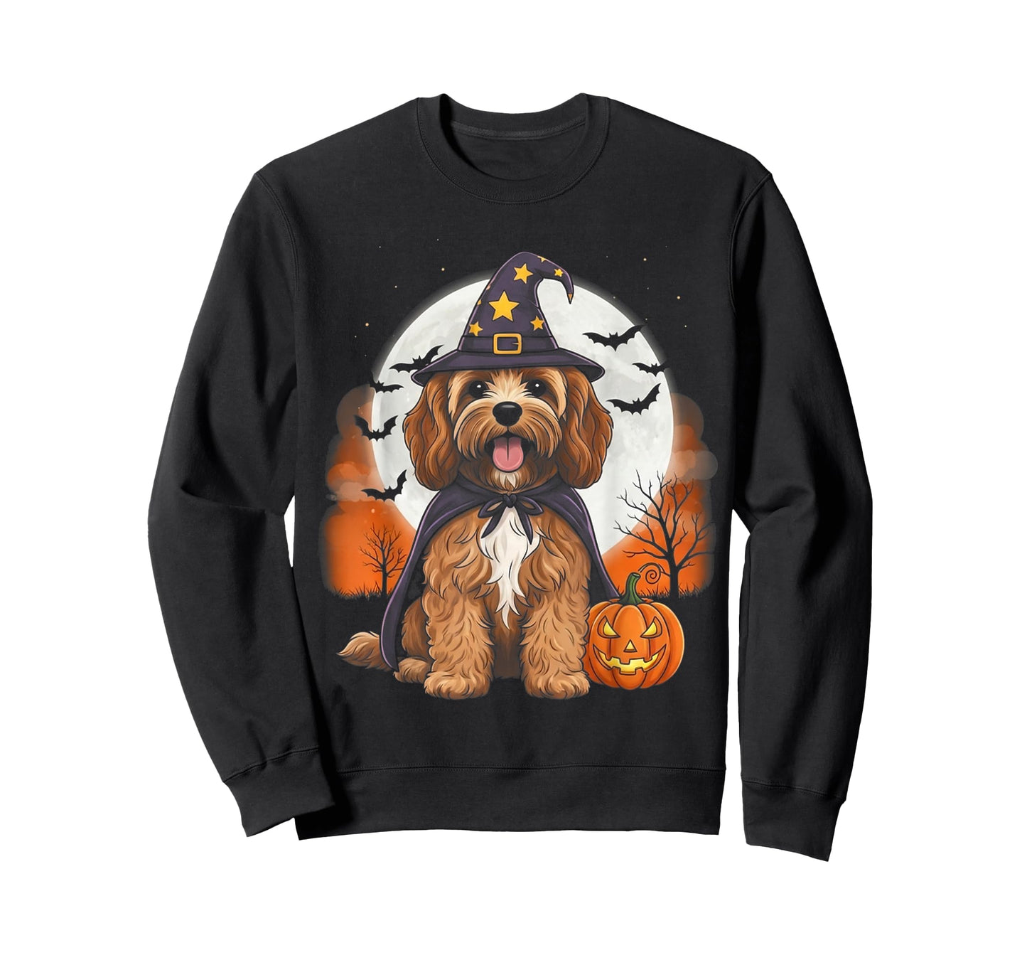 Cavapoo Dog Santa Christmas Costume Toddler mom dad Kid T-Shirt