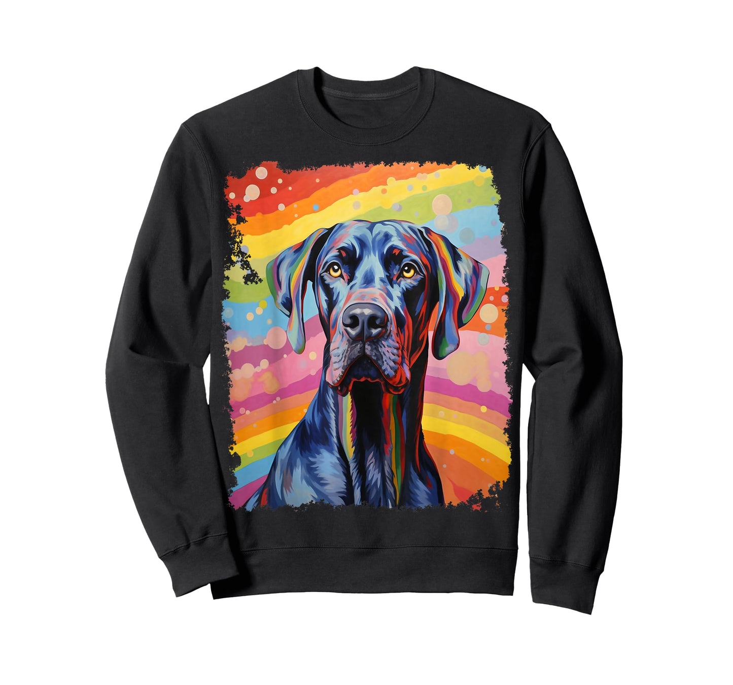Rainbow Art Great Dane T-Shirt