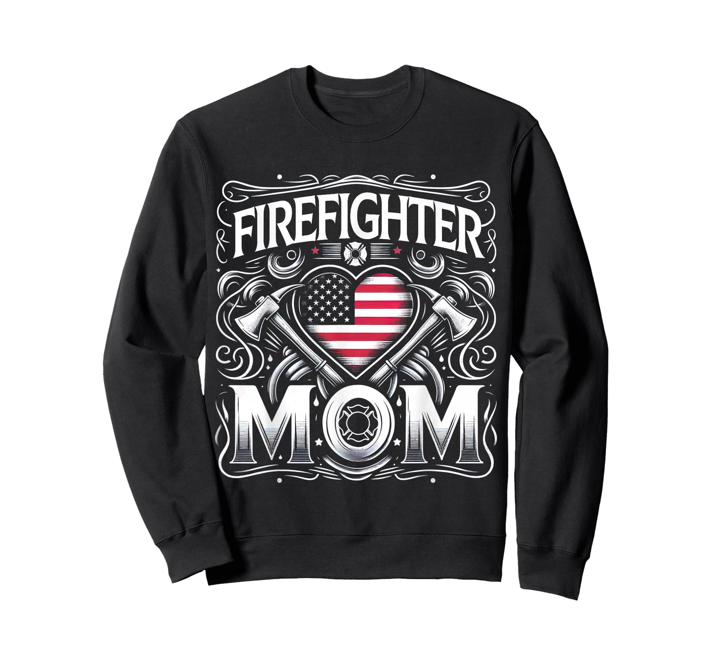 Firefighter Mom Shirt Proud Mother Design Thin Red Line T-Shirt