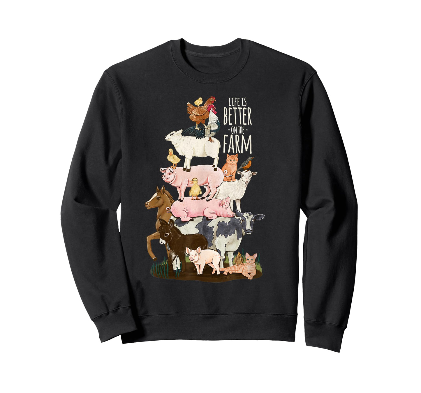 Life is better on the Farm, Cute Animals, Country Farm Girl T-Shirt