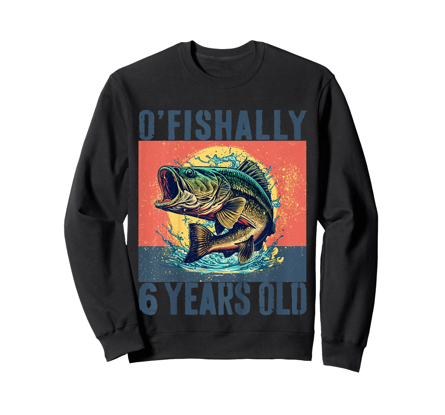 Ofishally 6 Years Old 2019 Fishing Fisherman 6th Birthday T-Shirt