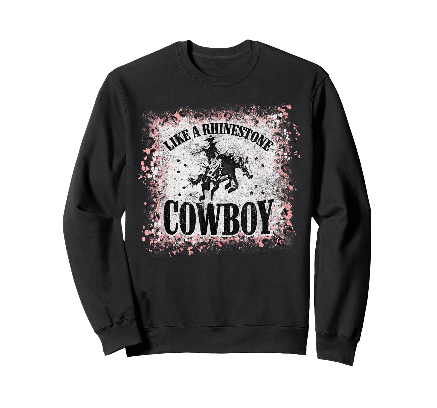 Vintage Leopard Bleached Like A Rhinestone Cowboy Horseback T-Shirt