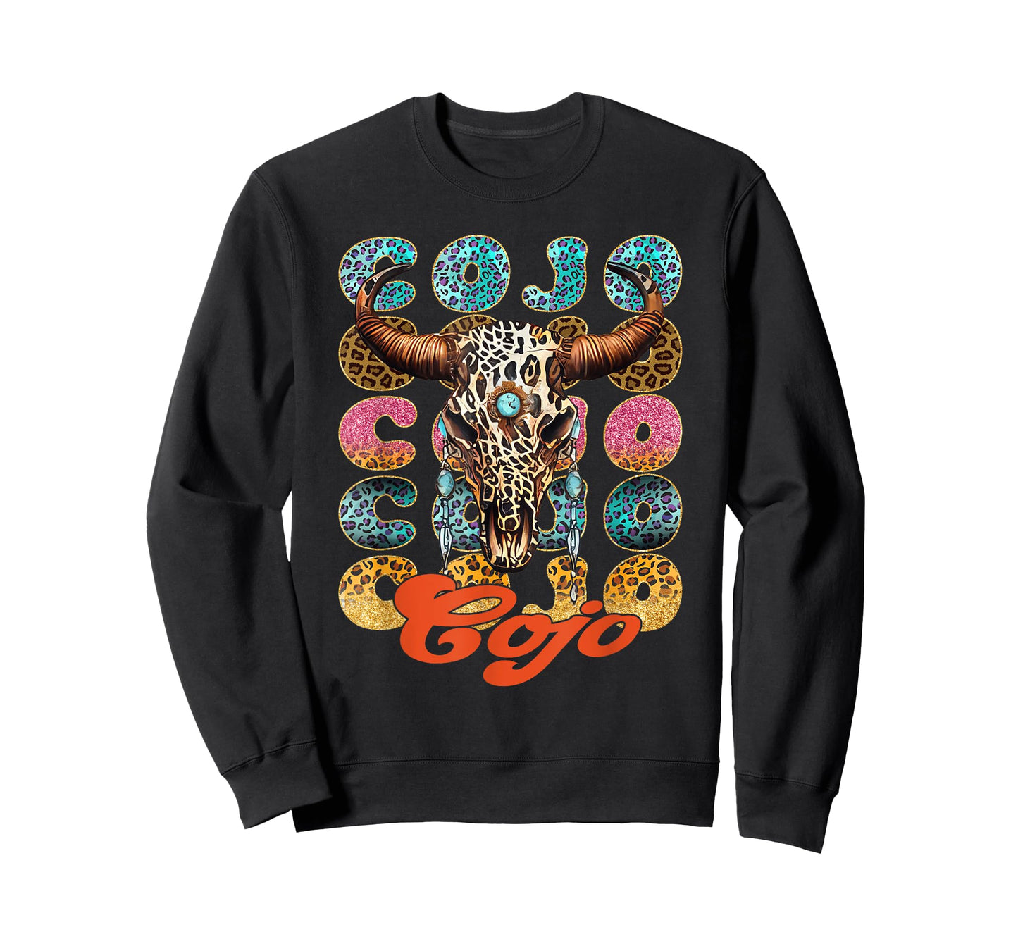 Vintage Rodeo Cojo Western Deserts Bull-Skull Cowhide Cojo T-Shirt