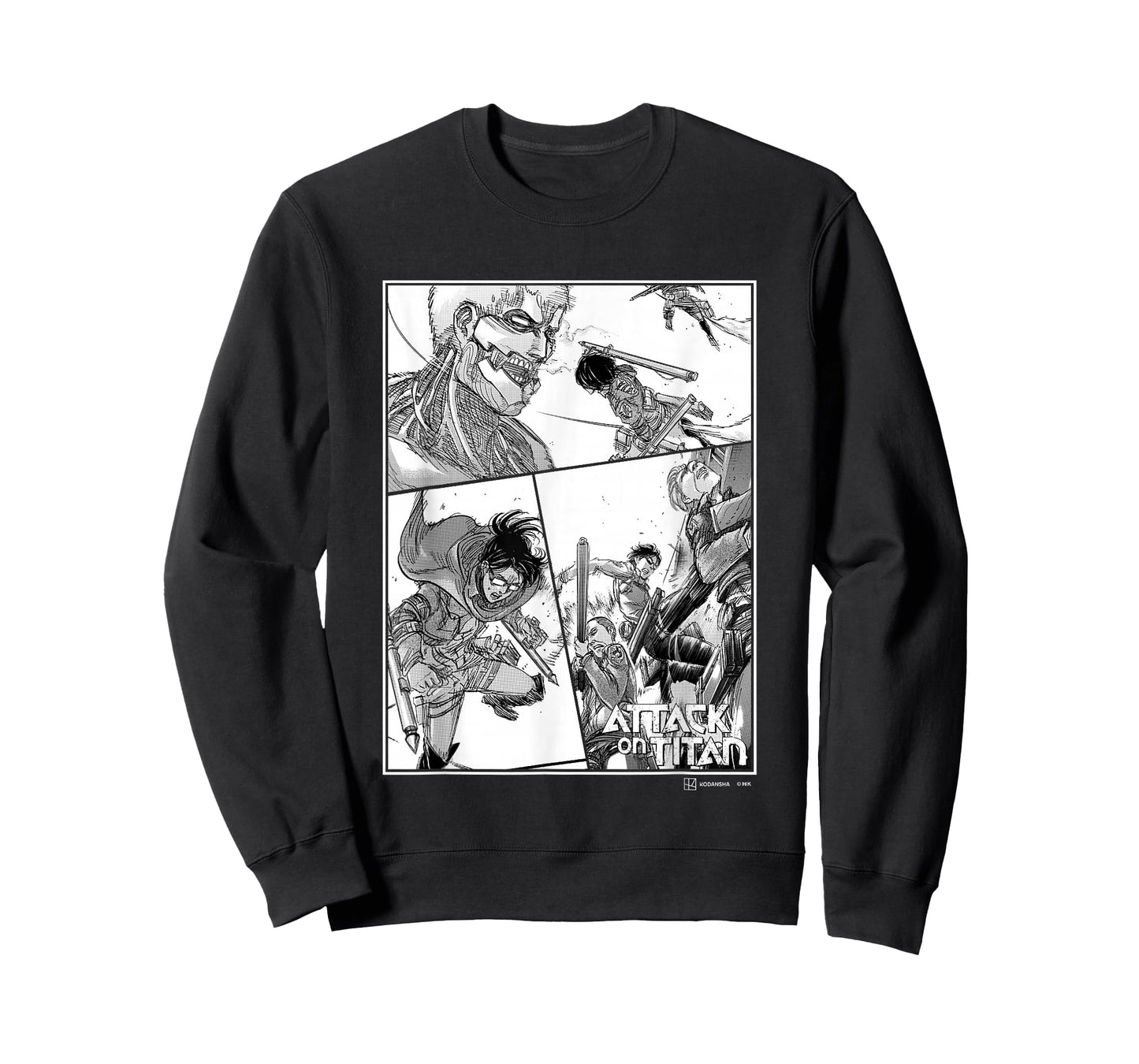 Attack on Titan Survey Corps VS Armored Titan Manga Panels T-Shirt