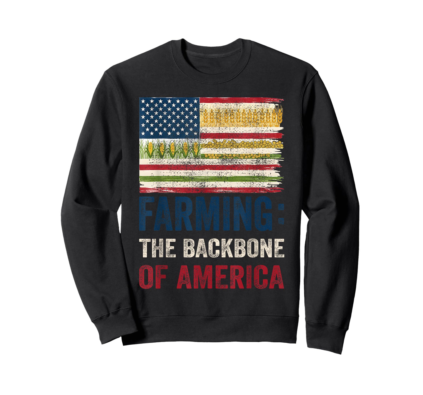Farming: Backbone of America - Patriotic Farmer T-Shirt