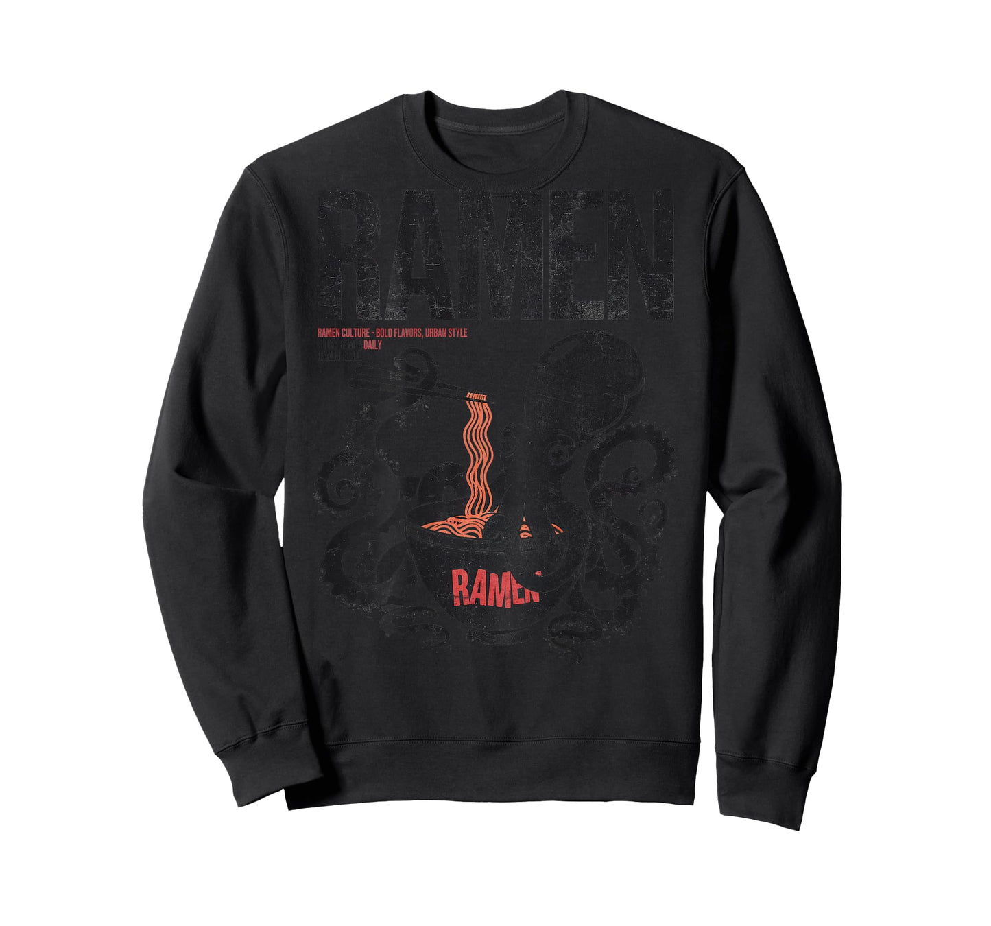 Ramen Anime Manga Kawaii Otaku Style Back Print Streetwear T-Shirt