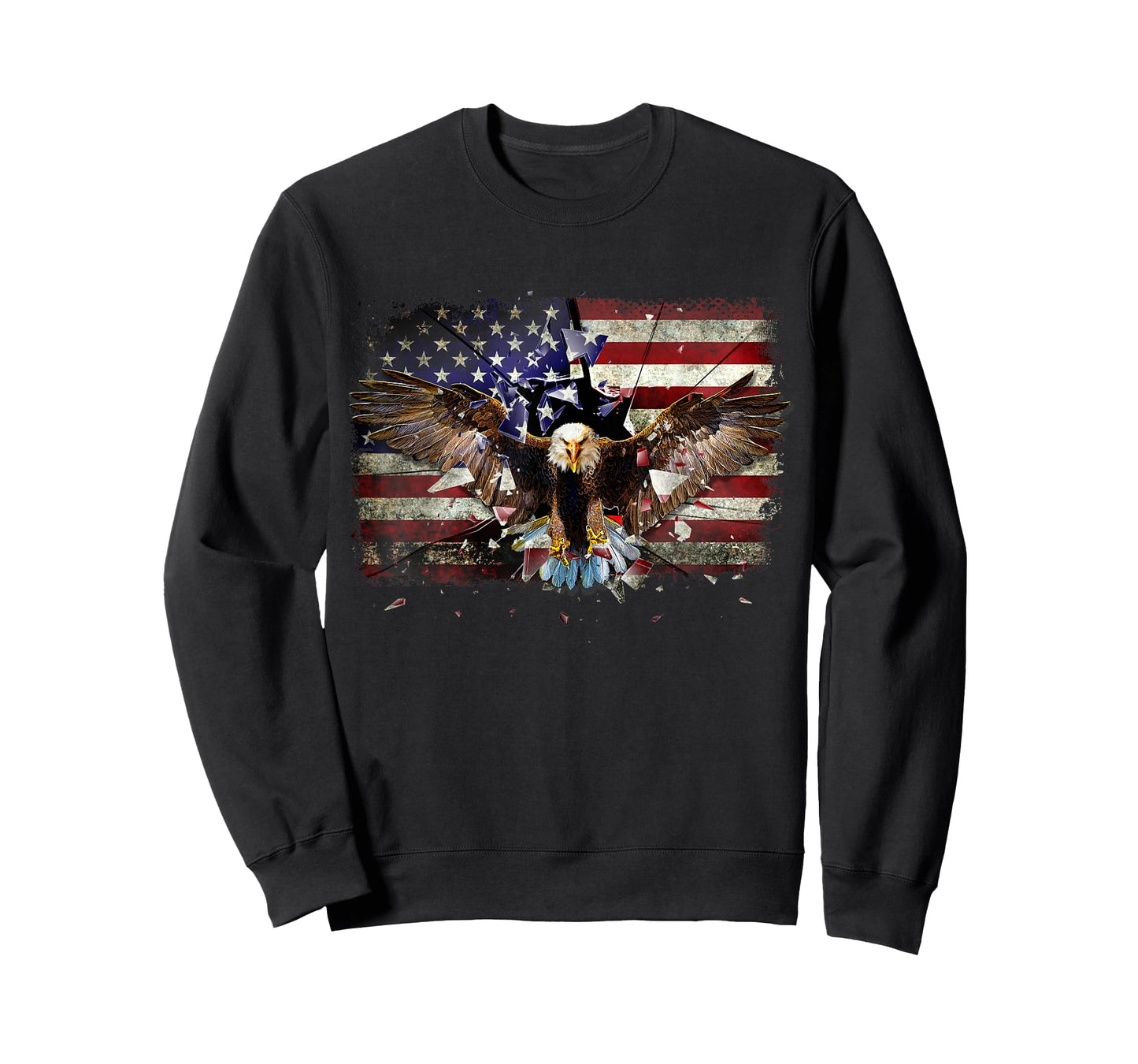 American Bald Eagle USA Flag Patriotic Eagle 4th of July T-Shirt