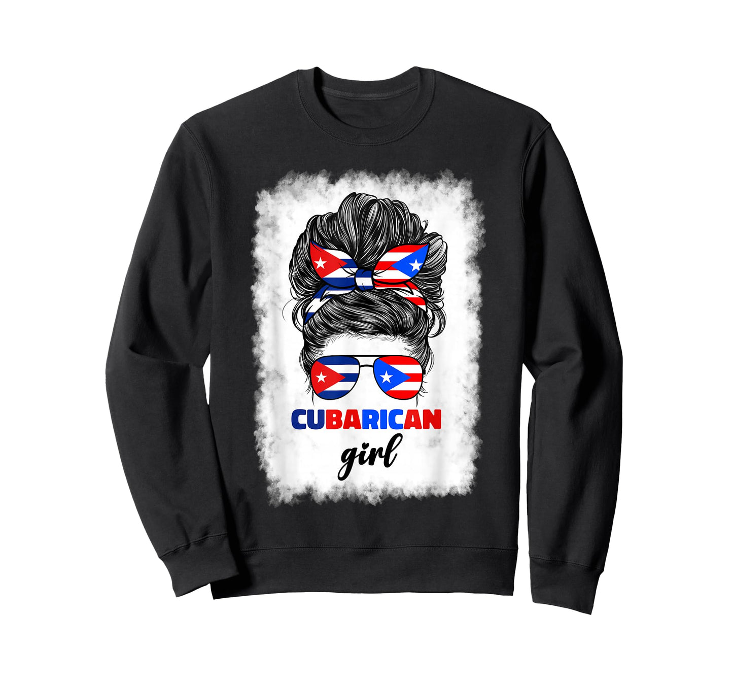 Half Cuban And Puerto Rican Rico Cuba Flag Cubarican Girl T-Shirt