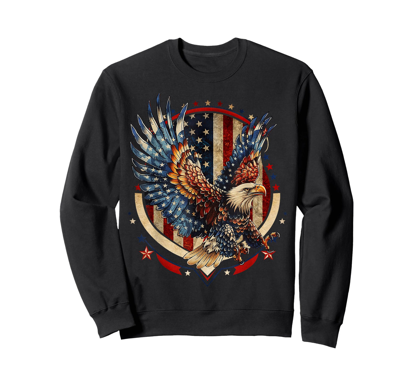 American Bald Eagle USA Flag Patriotic Eagle 4th of July T-Shirt