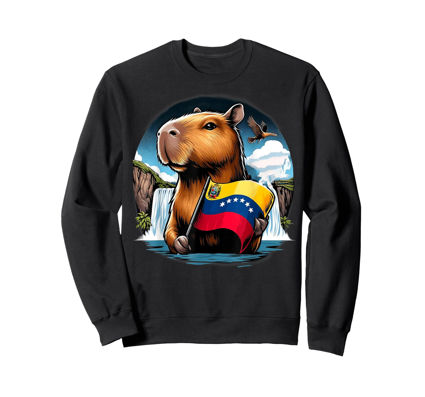 Capybara Venezuela Flag Animal Independence Show Outfit T-Shirt