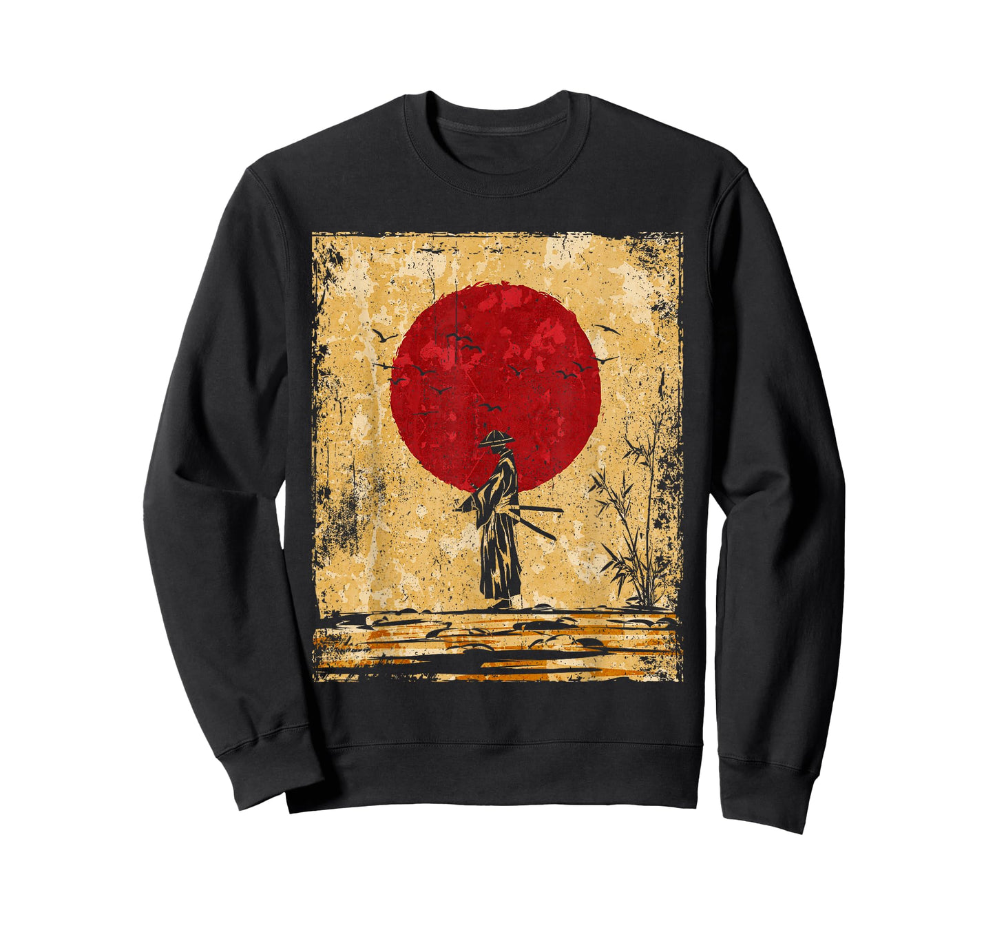 Samurai Japanese Art Vintage Fighter Retro T-Shirt