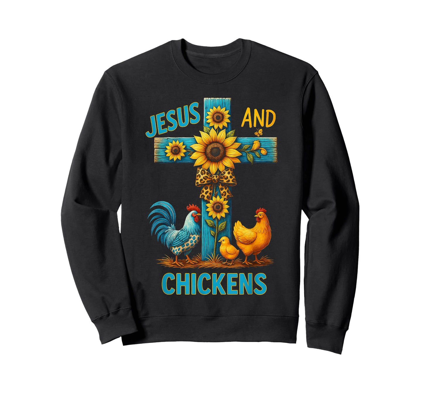 Chicken Raising and Jesus Praising Farm family Life Gifts T-Shirt