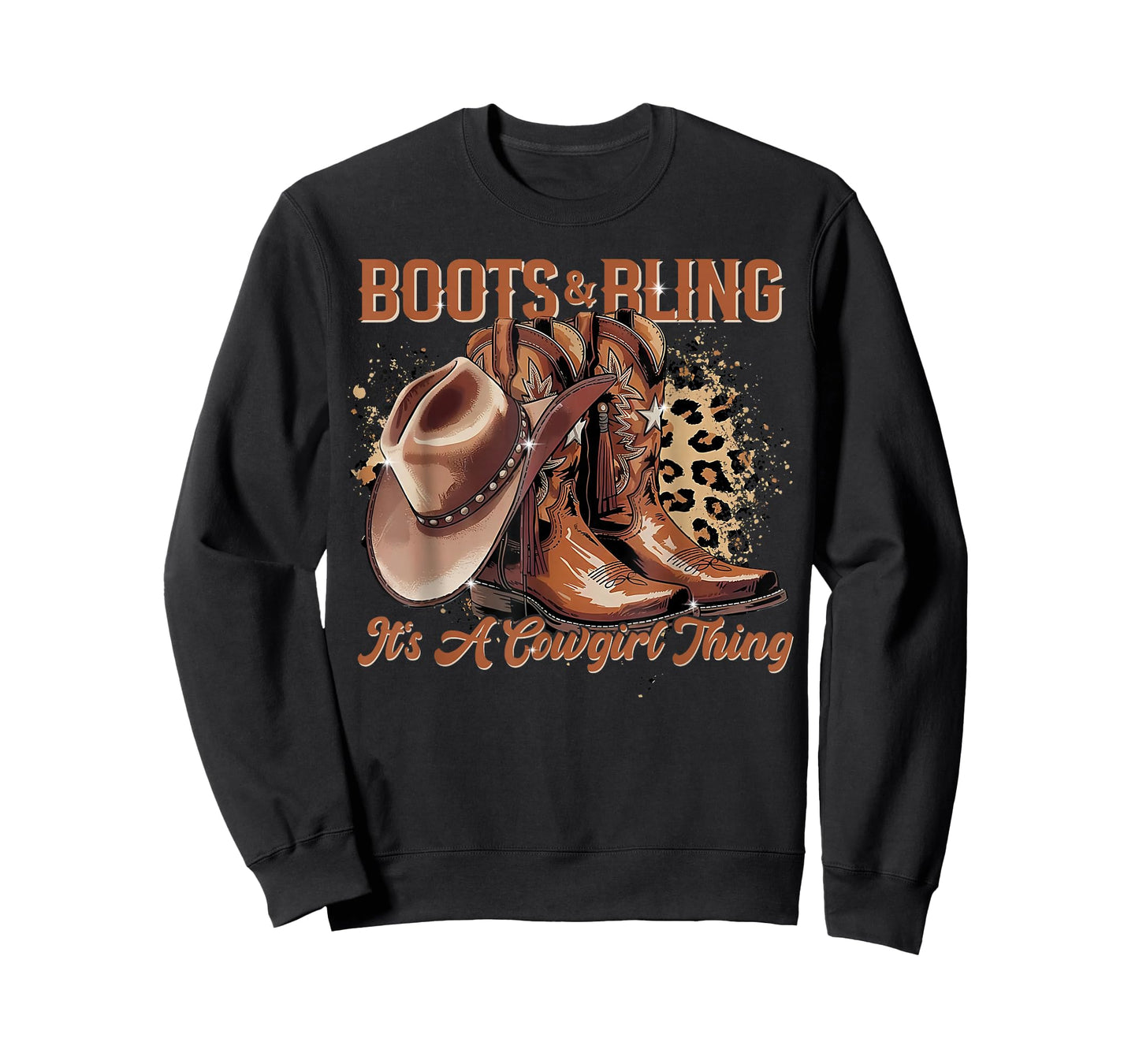 Retro Cowgirl Boots And Bling It's A Cowgirl Thing Western T-Shirt