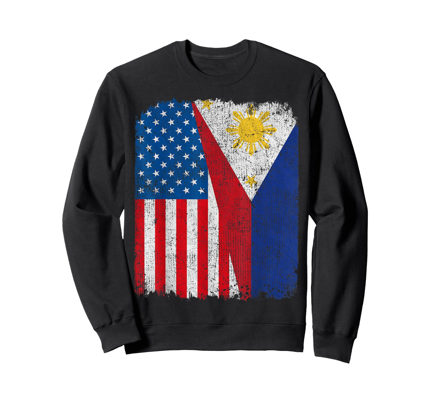 Filipino American Flag Half USA Philippines Root Proud T-Shirt