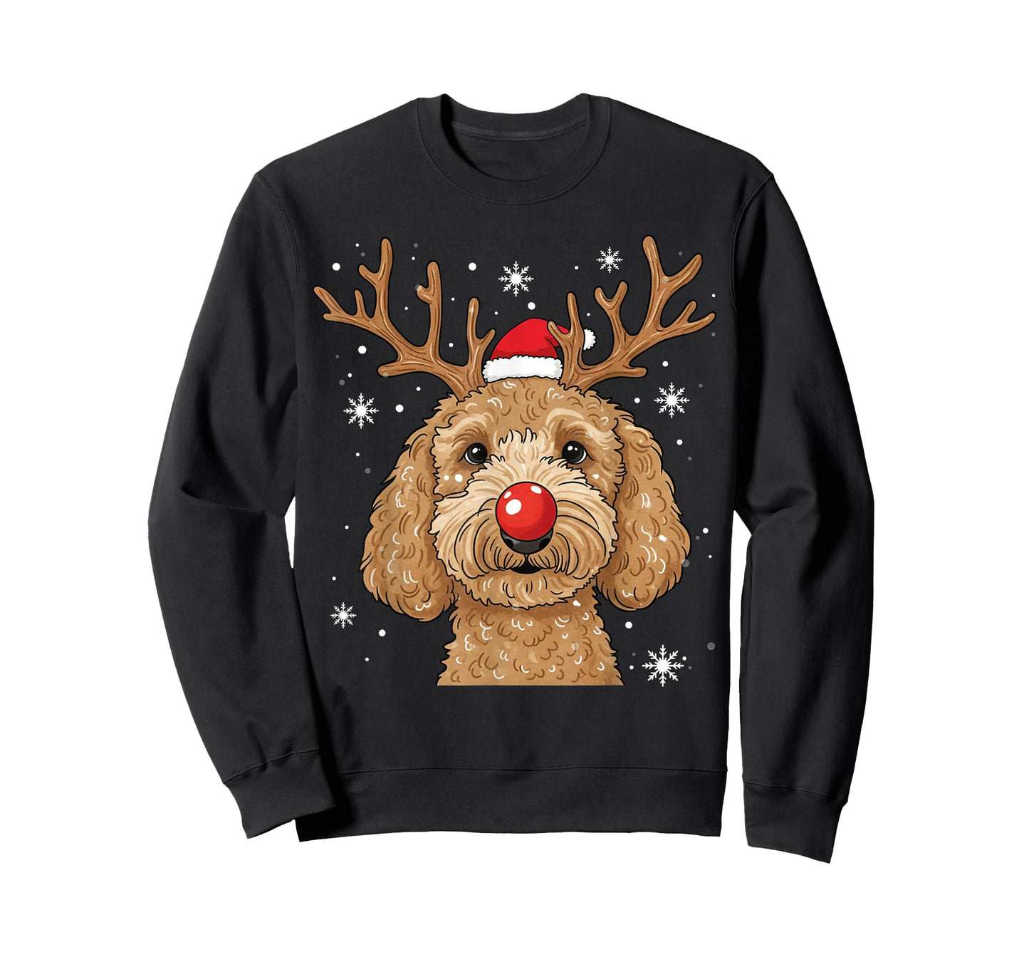Christmas Goldendoodle Dog Reindeer Holiday Doodle Mom Xmas T-Shirt