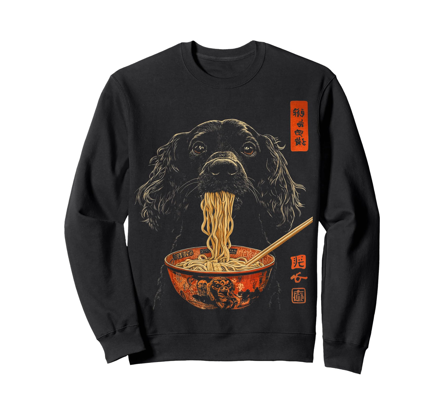 Boykin Spaniel Dog Eating Ramen T-Shirt