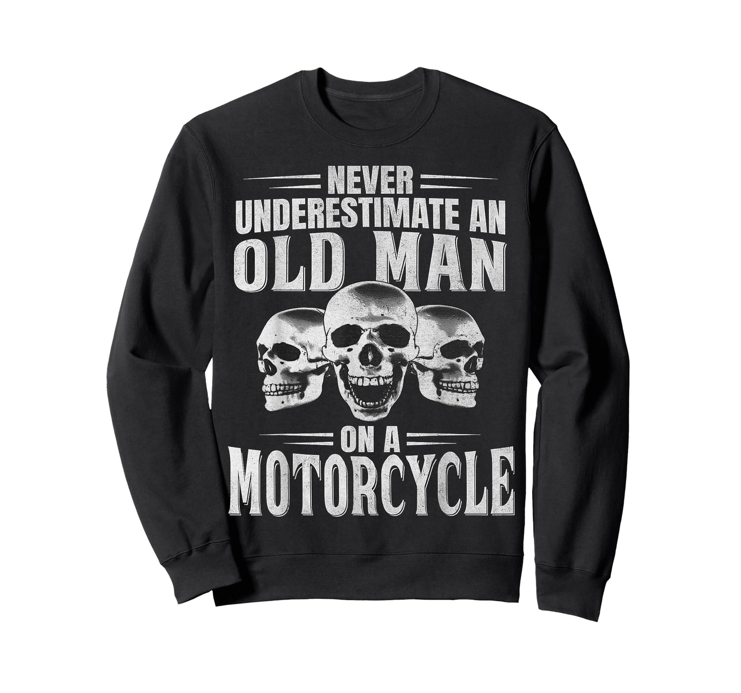 Funny Never Underestimate an Old Man on a Motorcycle Biker T-Shirt