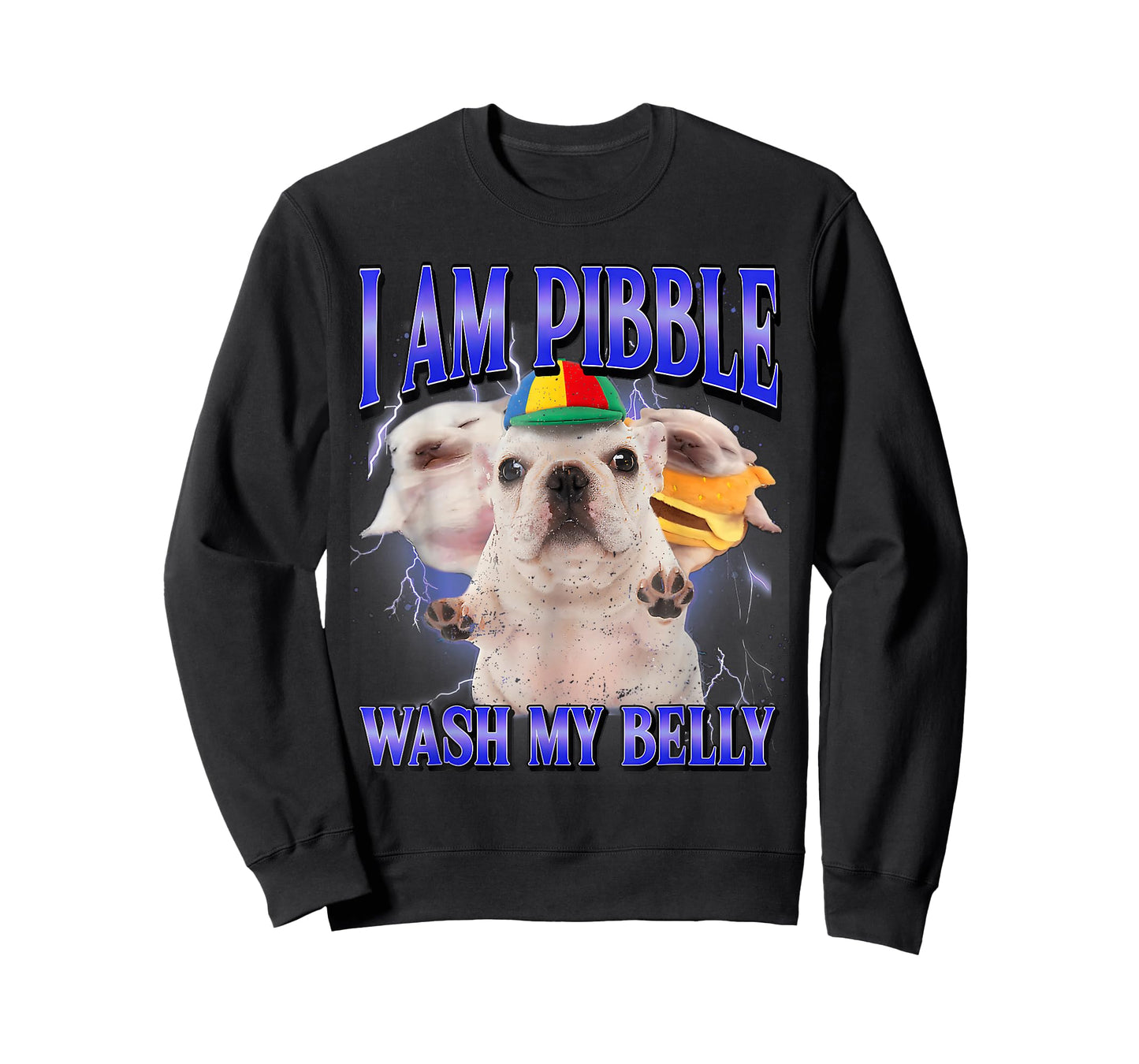 I Am Pibble Wash My Belly Funny Dog Meme T-Shirt