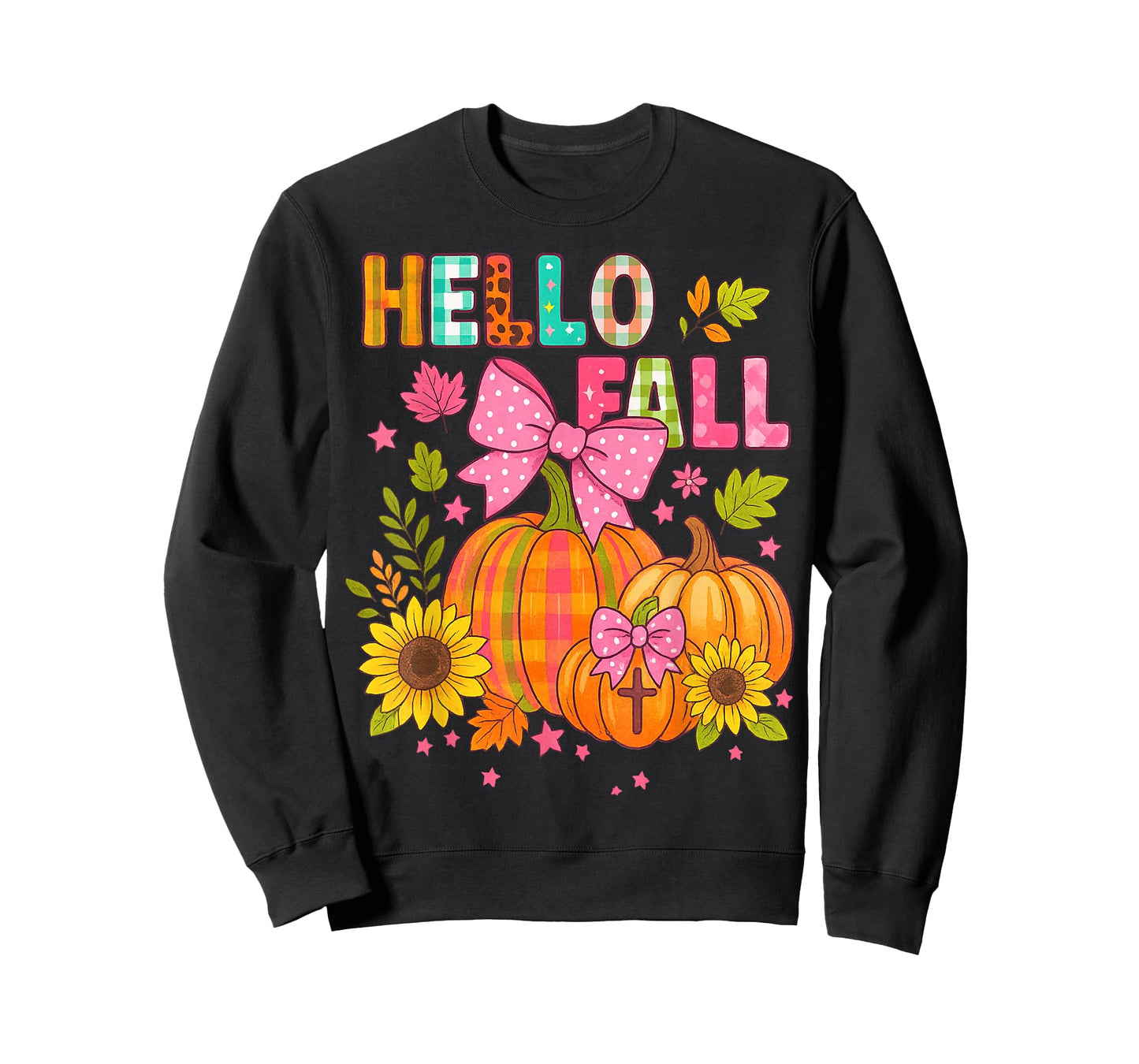 Hello Fall Thanksgiving Coquette Boho Floral Fall Vibes T-Shirt