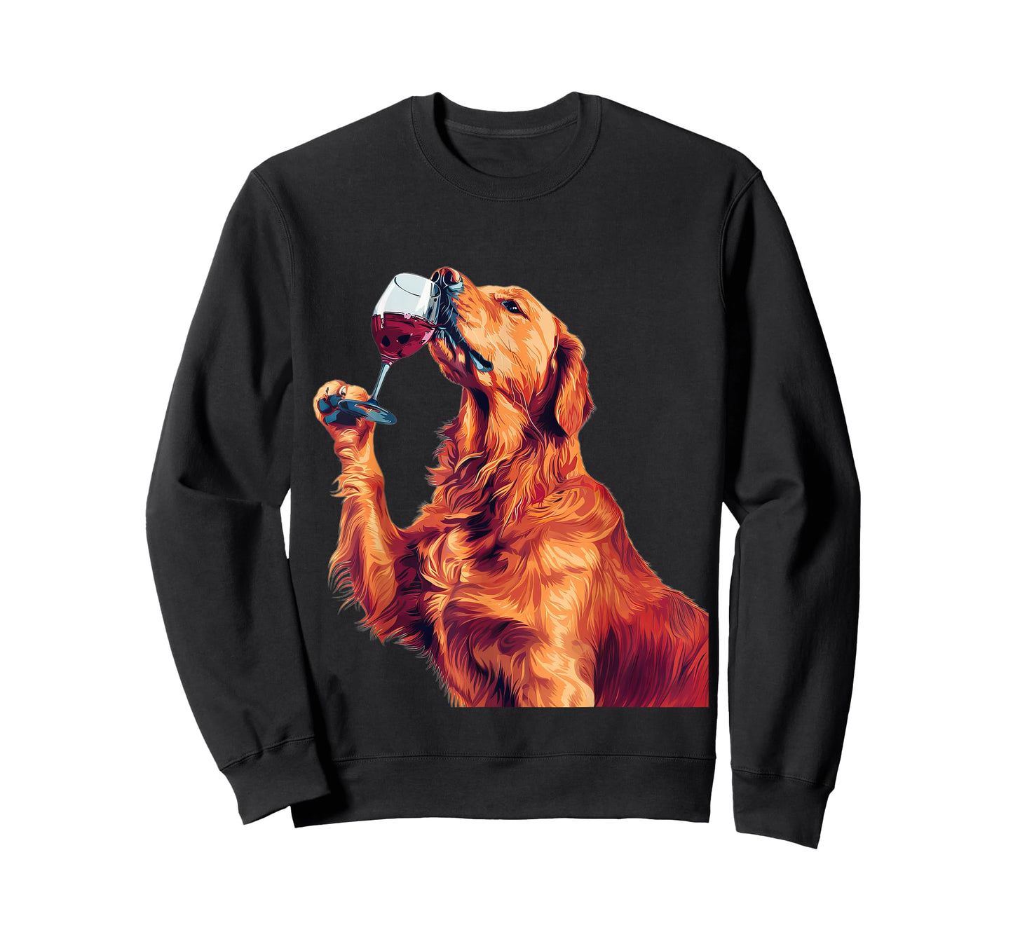 Golden Retriever Wine T-Shirt