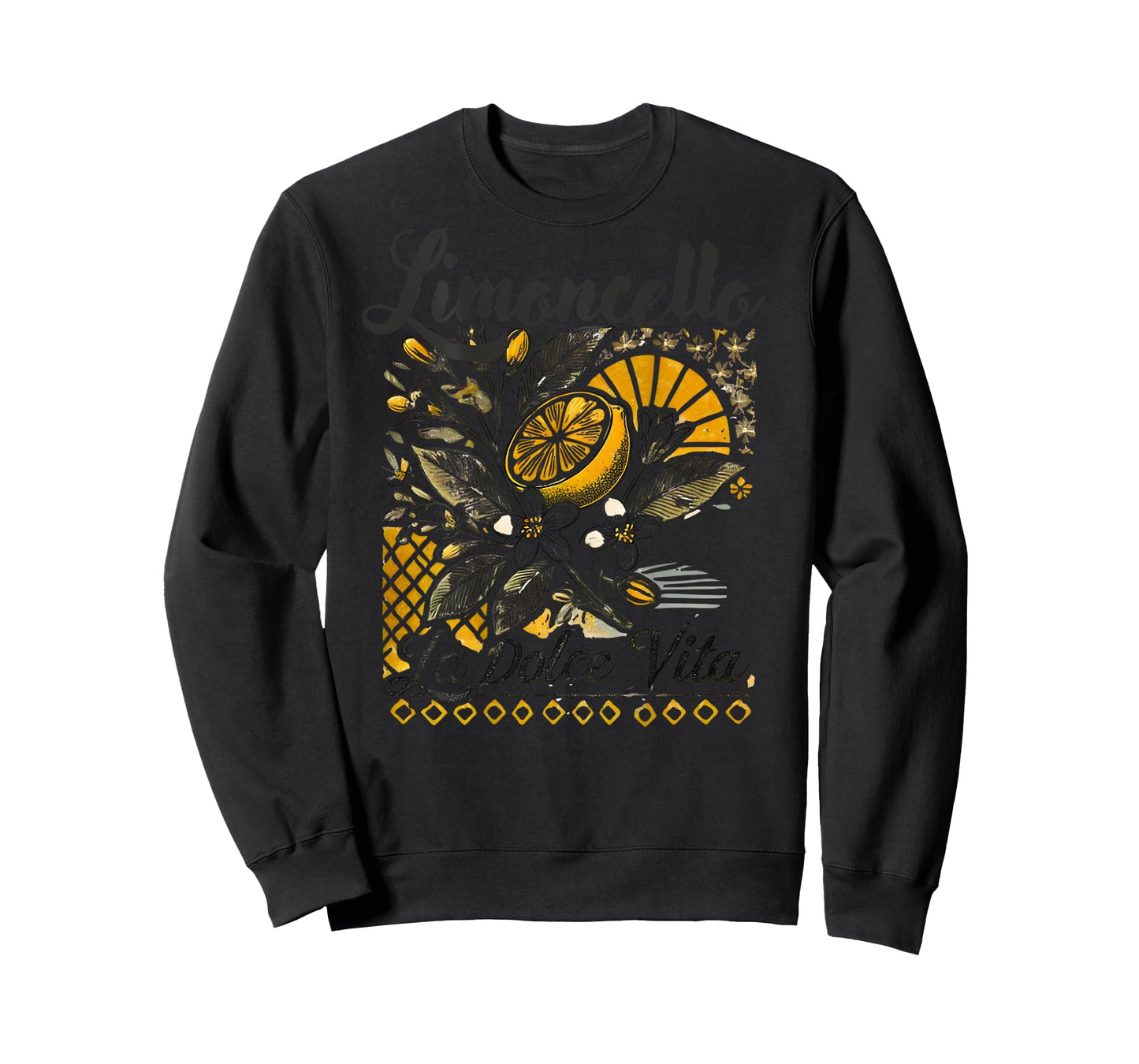 Limoncello La Dolce Vita Social Club Lemon Back Print T-Shirt