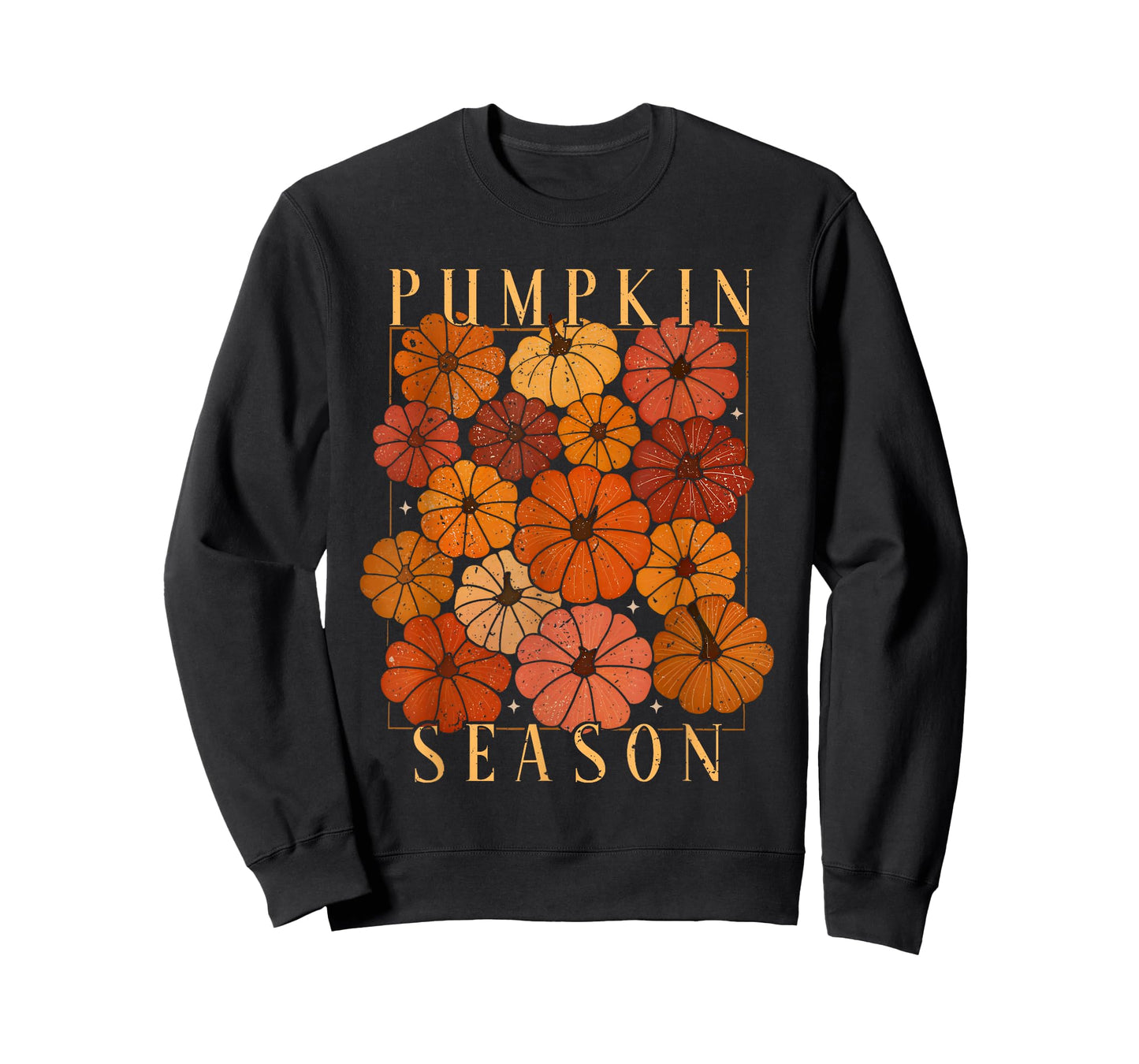 Pumpkin Season Autumn Fall Y'all Leaves Thanksgiving Vintage T-Shirt