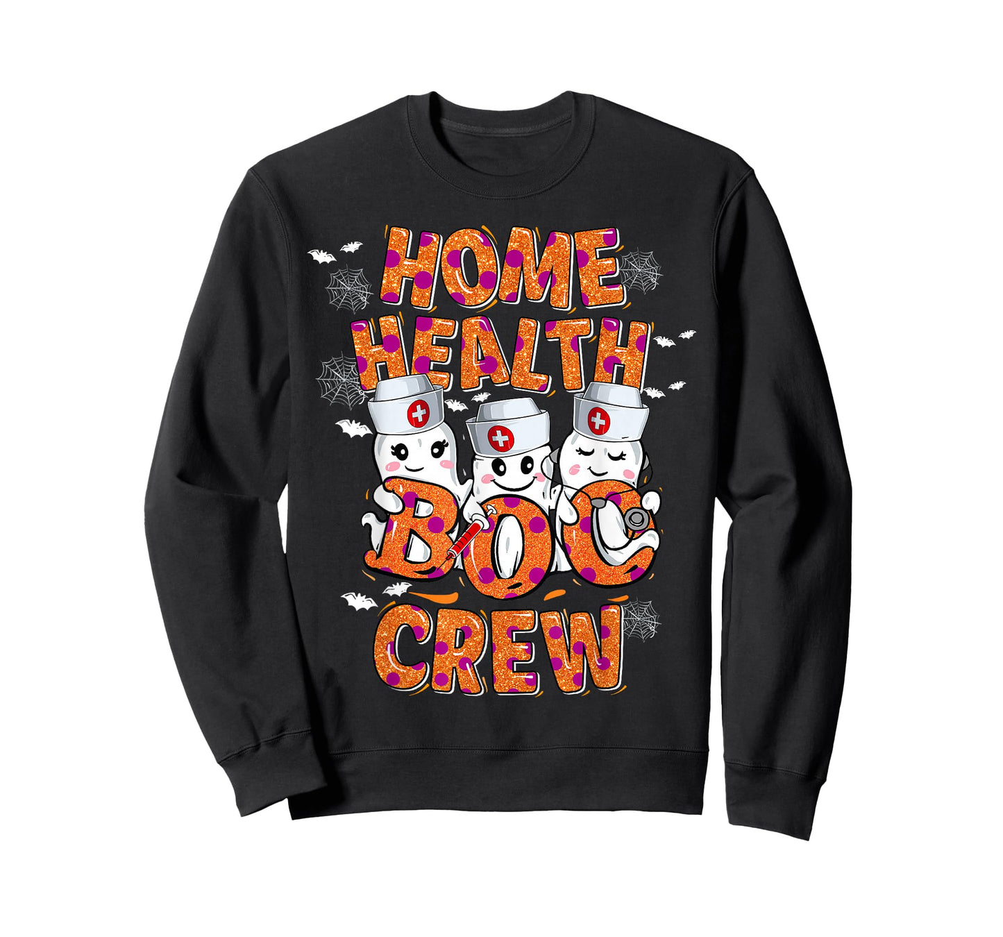 Home Health Nurse Halloween shirt Home Health Boo Crew T-Shirt